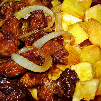 Carne de Sol com Mandioca